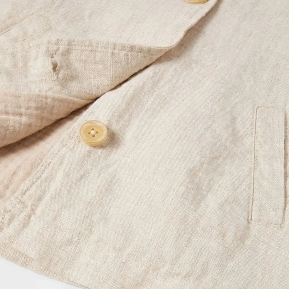 ZARA Kids Light Beige Linen Jacket NWT Size 5T 6T